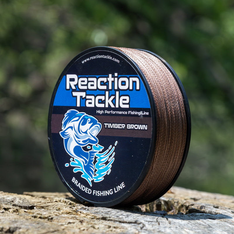 Load image into Gallery viewer, Reaction Tackle Braided Fishing Line - Timber Brown
