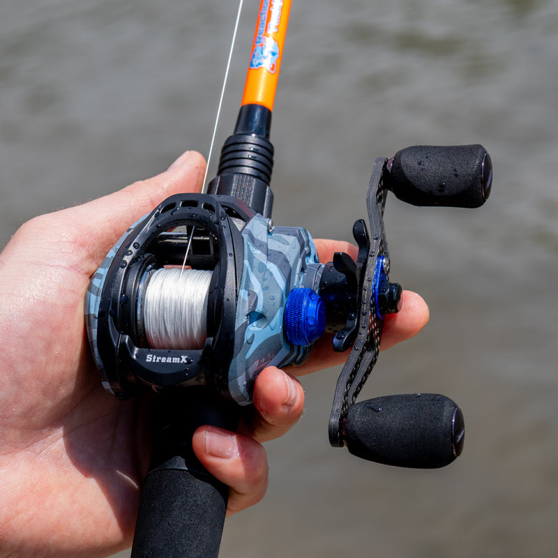 Load image into Gallery viewer, Reaction Tackle Baitcasting Fishing Reel- StreamX Edition- 7.5:1 Gear Ratio