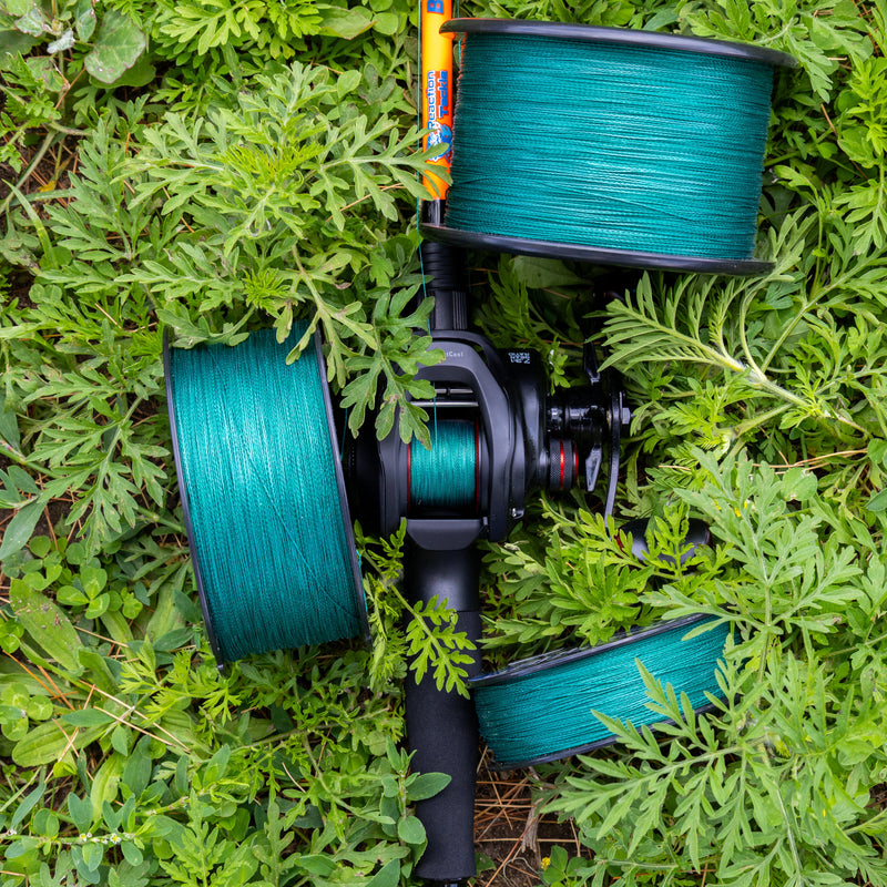 Load image into Gallery viewer, Reaction Tackle Braided Fishing Line - NO FADE Moss Green