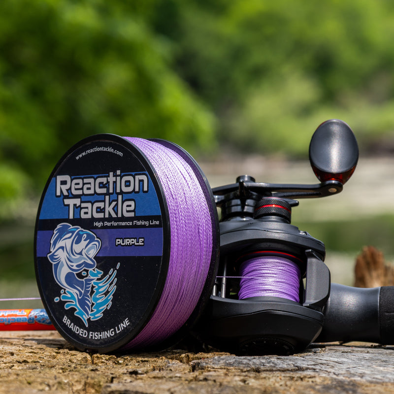 Load image into Gallery viewer, Reaction Tackle Braided Fishing Line - Purple