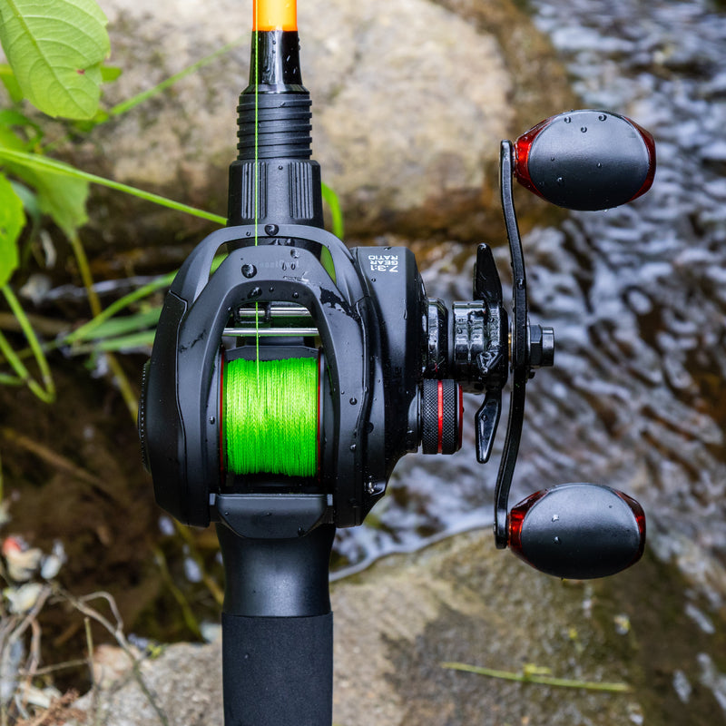 Load image into Gallery viewer, Reaction Tackle Braided Fishing Line - NO FADE Hi Vis Green