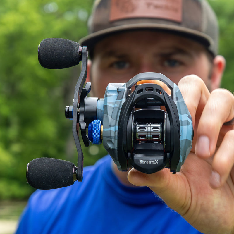 Load image into Gallery viewer, Reaction Tackle Baitcasting Fishing Reel- StreamX Edition- 7.5:1 Gear Ratio