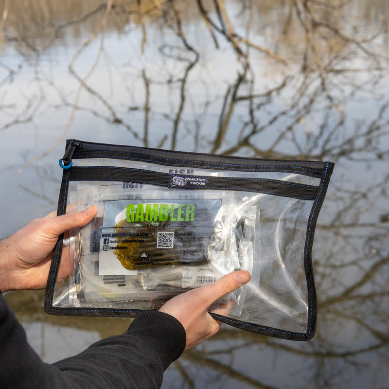Load image into Gallery viewer, Reaction Tackle Clear Storage Bag Tackle Pak - Water-Resistant Plastic Storage