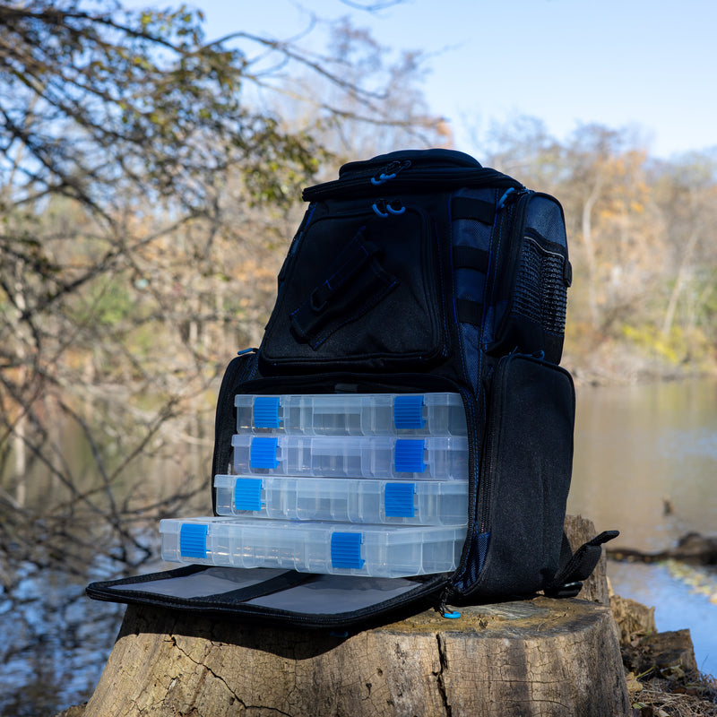 Load image into Gallery viewer, Reaction Tackle Fishing Tackle Backpack- Trays included