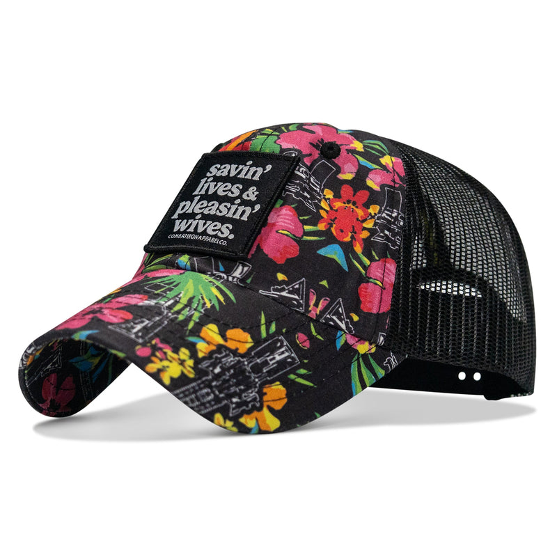 Load image into Gallery viewer, Ripstop Savin' Lives & Pleasin' Wives Patch Tactical Ripstop Mesh Snapback Hat