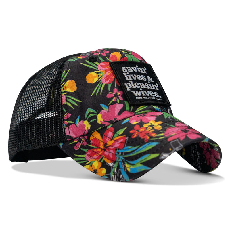 Load image into Gallery viewer, Ripstop Savin' Lives & Pleasin' Wives Patch Tactical Ripstop Mesh Snapback Hat