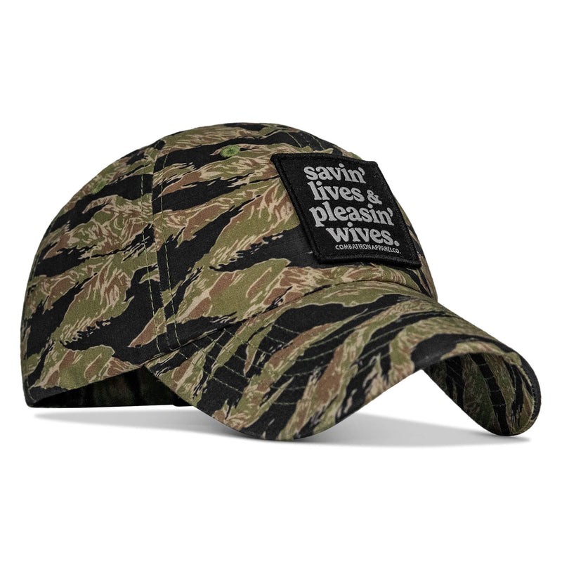 Load image into Gallery viewer, Ripstop Savin' Lives & Pleasin' Wives Patch Tactical Ripstop Mesh Snapback Hat