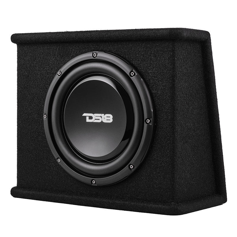 Load image into Gallery viewer, 10" Loaded Amplified Shallow Subwoofer Enclosure 350 Watts Rms