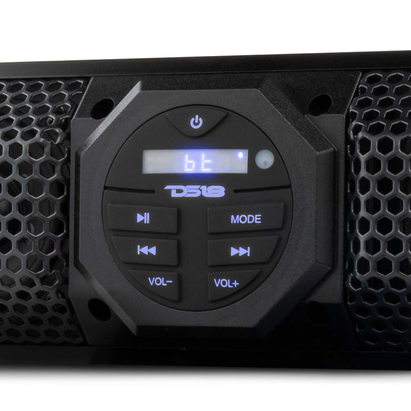 Load image into Gallery viewer, 24" Marine Amplified with Bluetooth Sound Bar Speaker System 6 Speakers 600 Watts