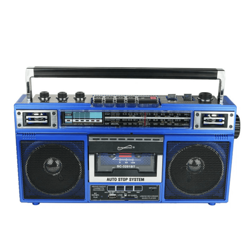 Load image into Gallery viewer, Supersonic 4 Band Bluetooth Radio & Cassette Player + Cassette To Mp3 Converter