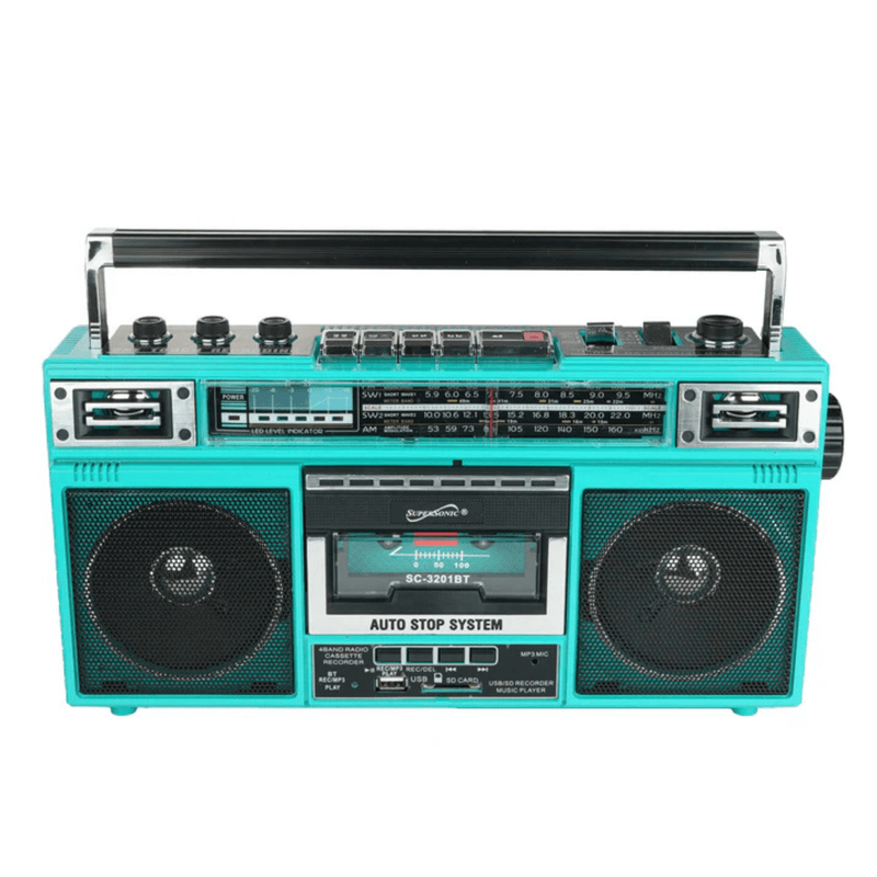 Load image into Gallery viewer, Supersonic 4 Band Bluetooth Radio & Cassette Player + Cassette To Mp3 Converter