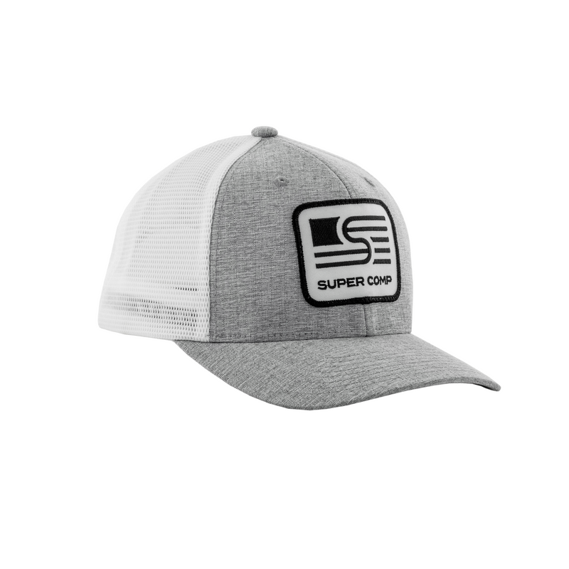 Load image into Gallery viewer, Super Comp FlexSnap Trucker Hat – Embroidered Patch