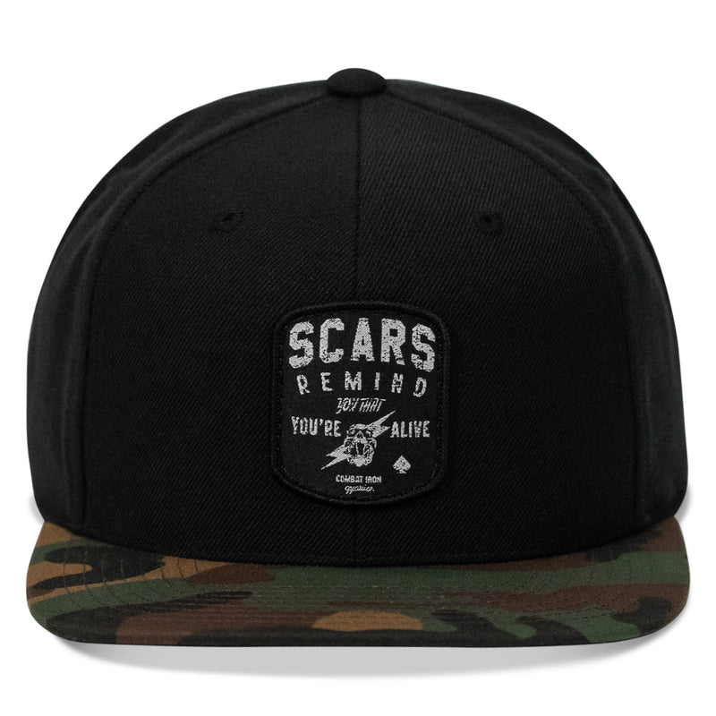 Load image into Gallery viewer, Scars Remind You You're Alive Flatbill SnapBack Hat