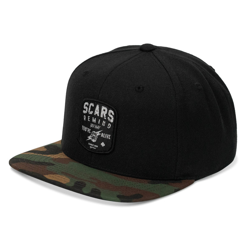 Load image into Gallery viewer, Scars Remind You You're Alive Flatbill SnapBack Hat