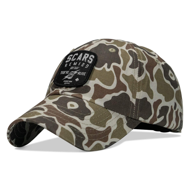 Load image into Gallery viewer, Scars Remind You You're Alive Patch Tactical Ripstop Mesh Snapback Hat