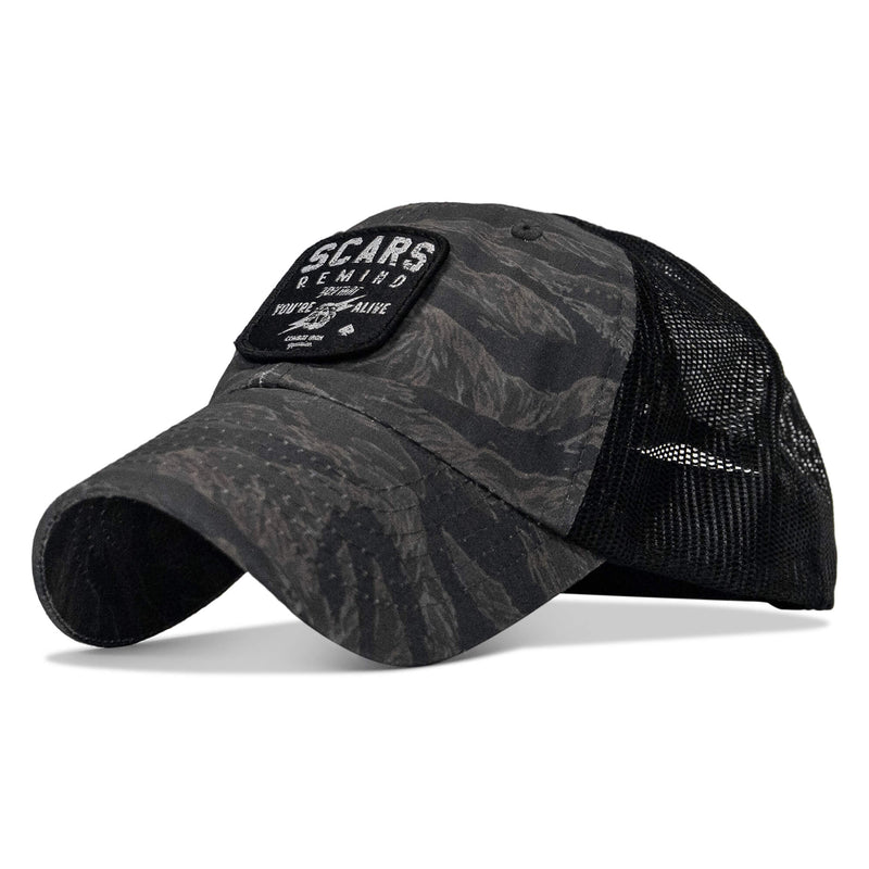 Load image into Gallery viewer, Scars Remind You You're Alive Patch Tactical Ripstop Mesh Snapback Hat
