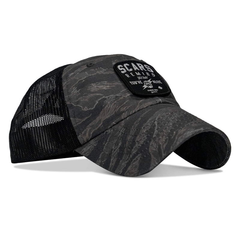 Load image into Gallery viewer, Scars Remind You You're Alive Patch Tactical Ripstop Mesh Snapback Hat