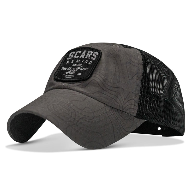 Load image into Gallery viewer, Scars Remind You You're Alive Patch Tactical Ripstop Mesh Snapback Hat