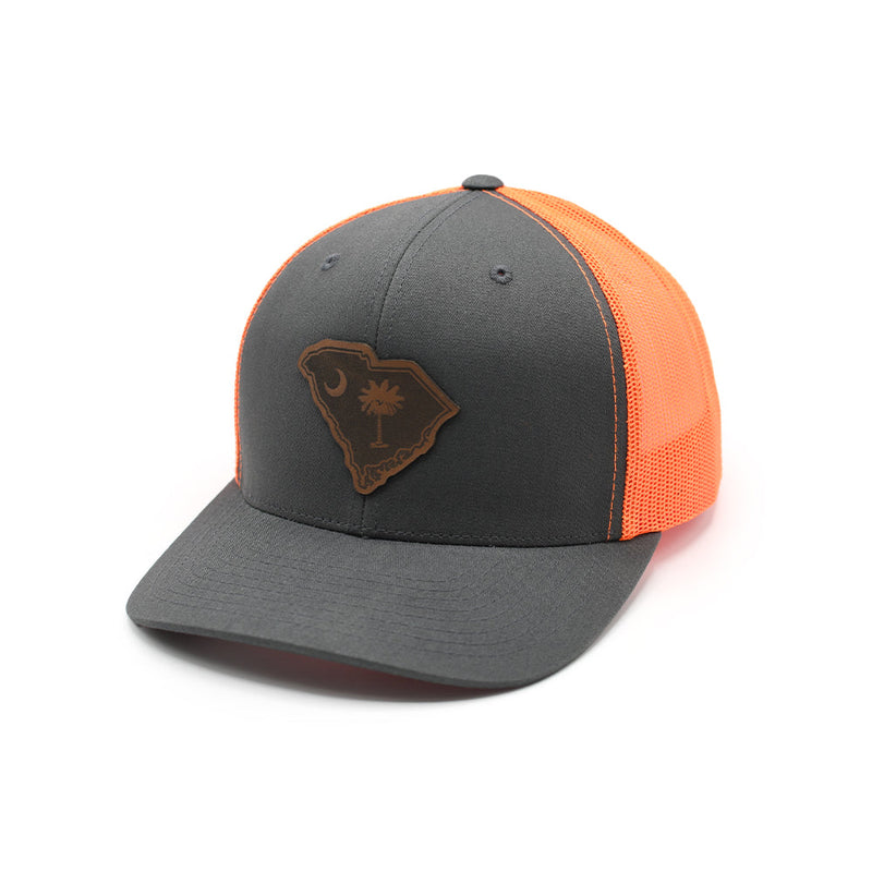 Load image into Gallery viewer, SC State Flag Leather Patch Hat