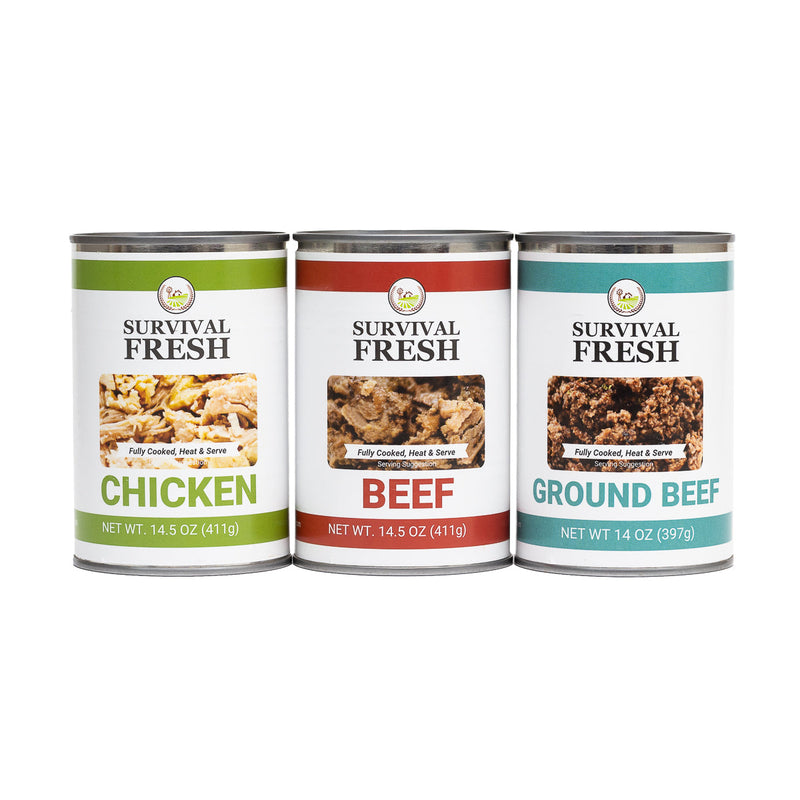 Load image into Gallery viewer, 3 Protein Mixed Canned Meat