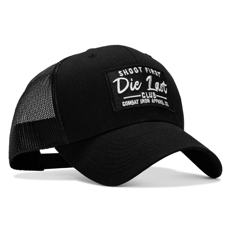 Load image into Gallery viewer, Shoot First. Die Last. Club Patch Snapback