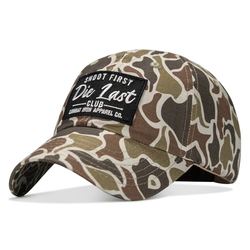 Load image into Gallery viewer, Shoot First. Die Last. Club Patch Tactical Ripstop Mesh Snapback Hat