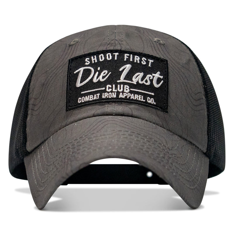 Load image into Gallery viewer, Shoot First. Die Last. Club Patch Tactical Ripstop Mesh Snapback Hat