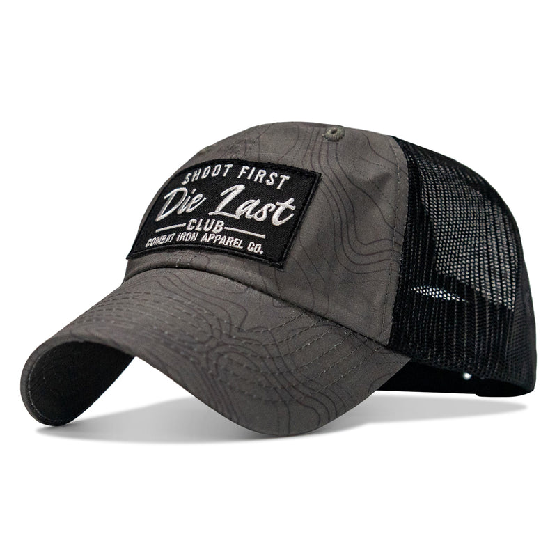 Load image into Gallery viewer, Shoot First. Die Last. Club Patch Tactical Ripstop Mesh Snapback Hat