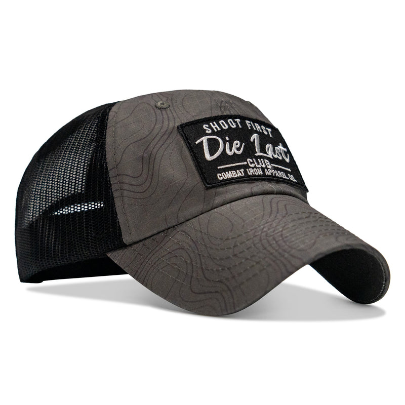 Load image into Gallery viewer, Shoot First. Die Last. Club Patch Tactical Ripstop Mesh Snapback Hat