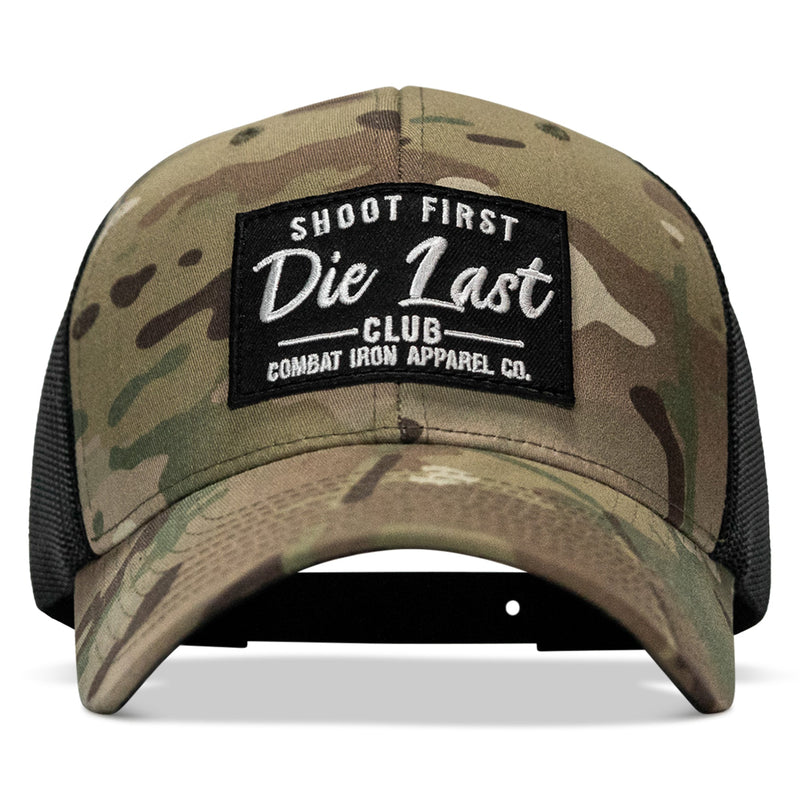 Load image into Gallery viewer, Shoot First. Die Last. Club Patch Snapback