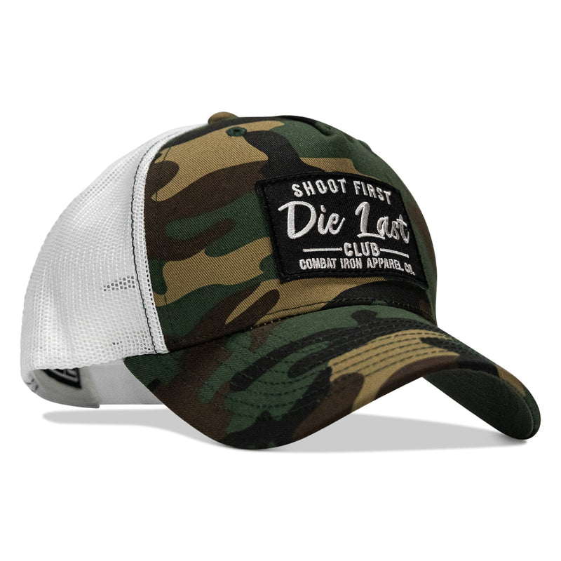 Load image into Gallery viewer, Shoot First. Die Last. Club Patch Snapback