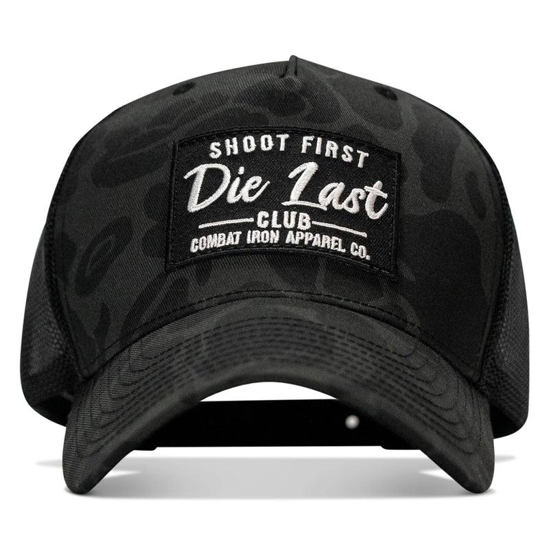 Load image into Gallery viewer, Shoot First. Die Last. Club Patch Snapback