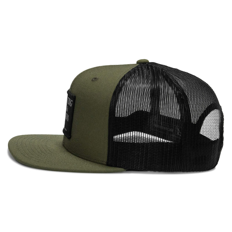 Load image into Gallery viewer, Shooting Guns & Spreadin' Buns Patch Flatbill Hat