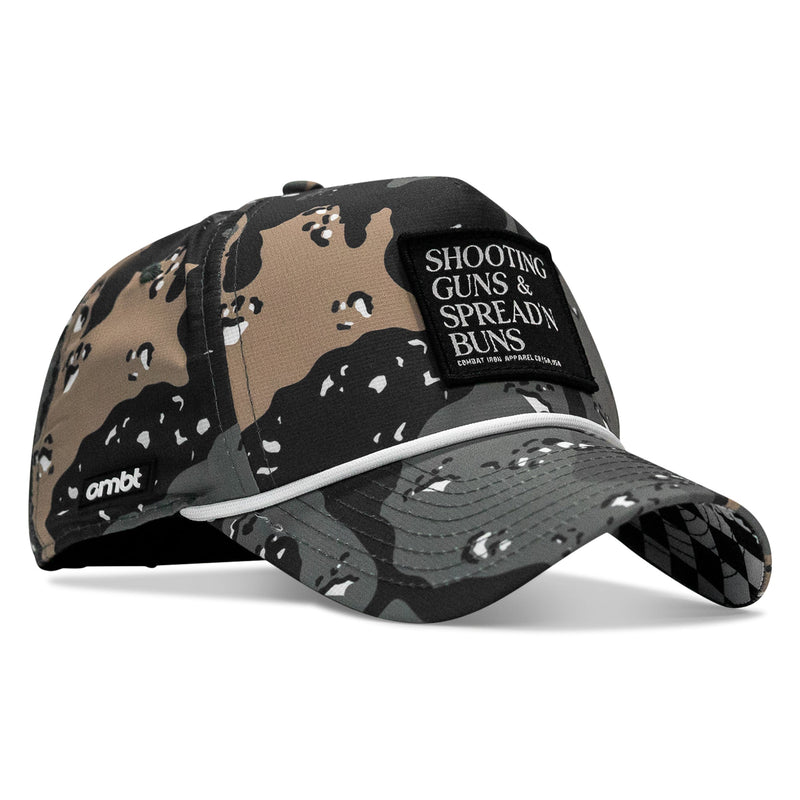 Load image into Gallery viewer, Shooting Guns & Spreadin' Buns Patch Weekender Snapback