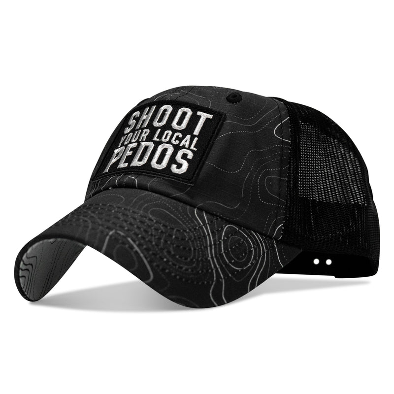 Load image into Gallery viewer, Shoot Your Local Pedos Patch Tactical Ripstop Mesh Snapback Hat
