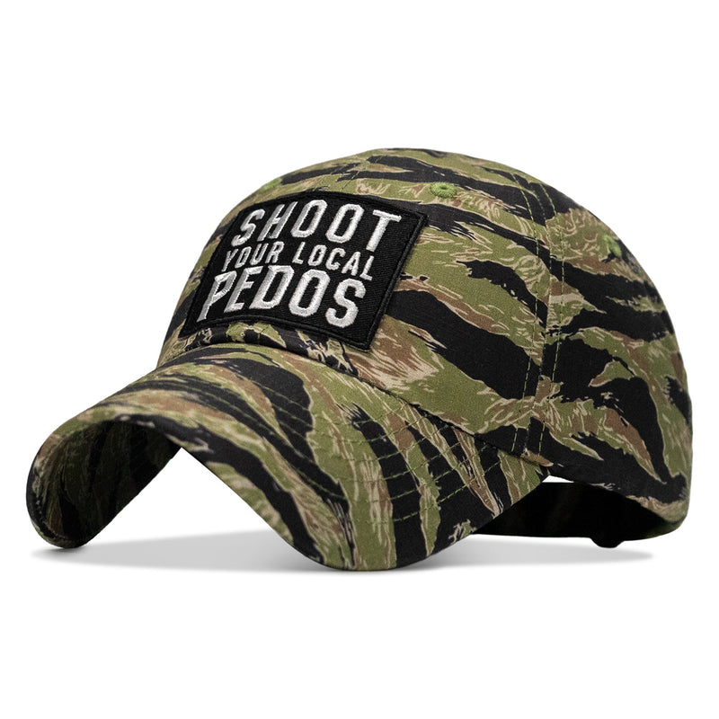 Load image into Gallery viewer, Shoot Your Local Pedos Patch Tactical Ripstop Mesh Snapback Hat