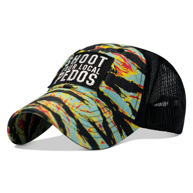 Load image into Gallery viewer, Shoot Your Local Pedos Patch Tactical Ripstop Mesh Snapback Hat