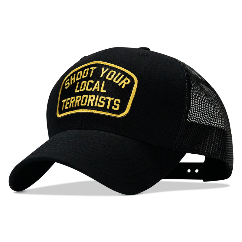 Load image into Gallery viewer, Shoot Your Local Terrorists Patch Snapback Hat