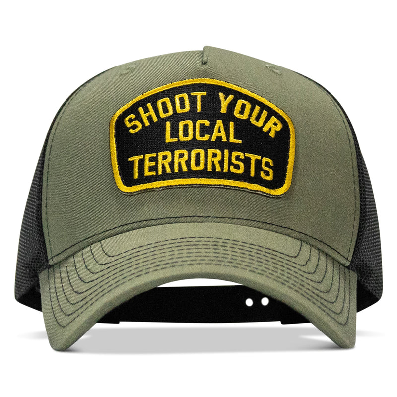 Load image into Gallery viewer, Shoot Your Local Terrorists Patch Snapback Hat