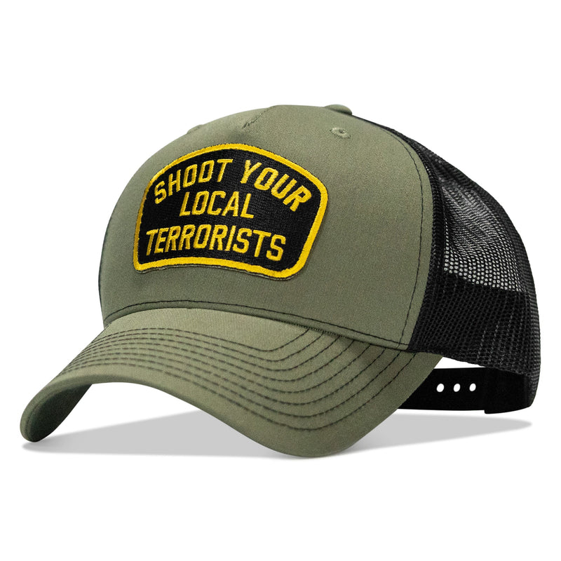 Load image into Gallery viewer, Shoot Your Local Terrorists Patch Snapback Hat