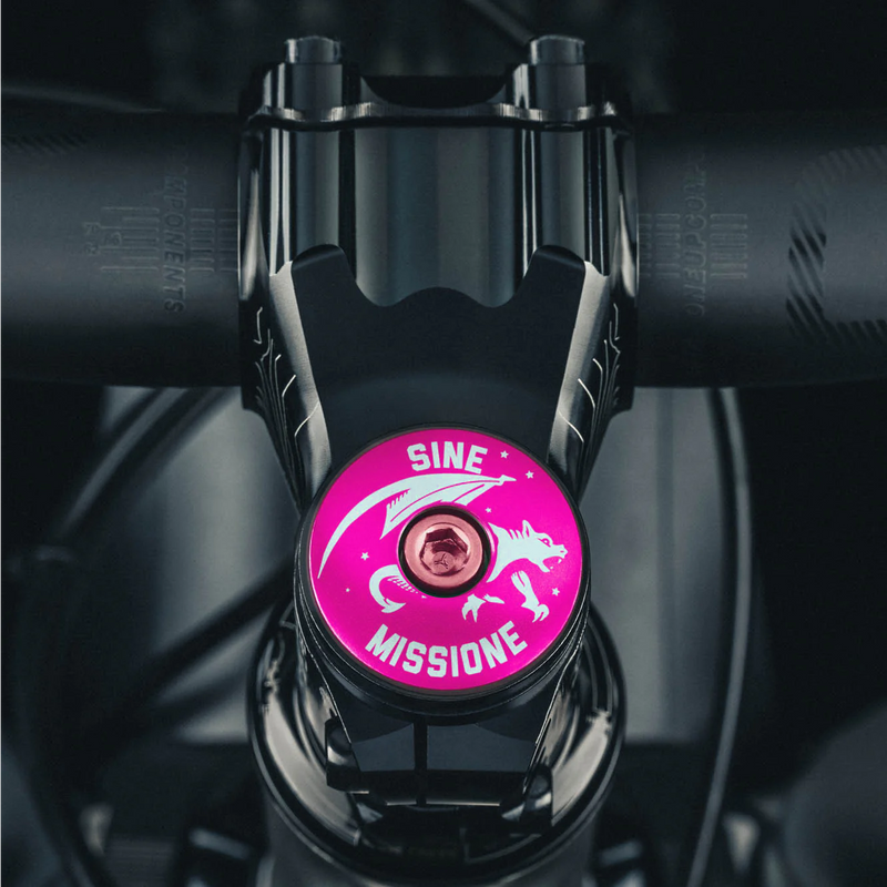 Load image into Gallery viewer, SINE MISSIONE - NO MERCY BICYCLE HEADSET CAP