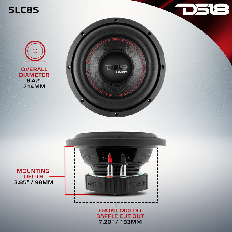 Load image into Gallery viewer, SELECT 8" Subwoofer 200 Watts Rms SVC 4-Ohm