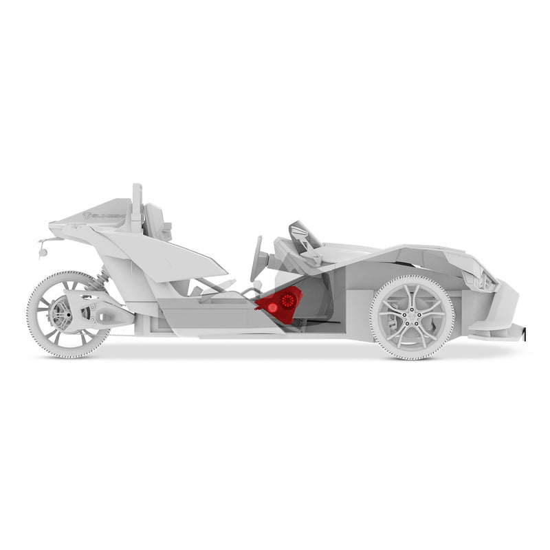 Load image into Gallery viewer, Polaris Slingshot Front Kick Panel 2 X 6.5" Empty Enclosure | 2015 - Current