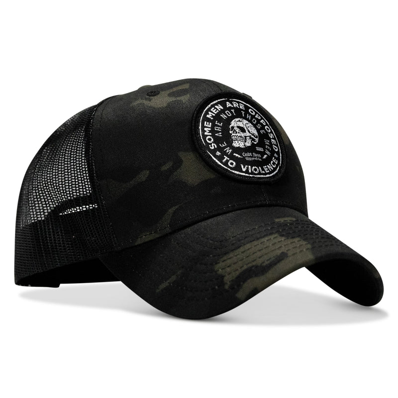 Load image into Gallery viewer, Some Men Are Opposed To Violence Patch Snapback Hat
