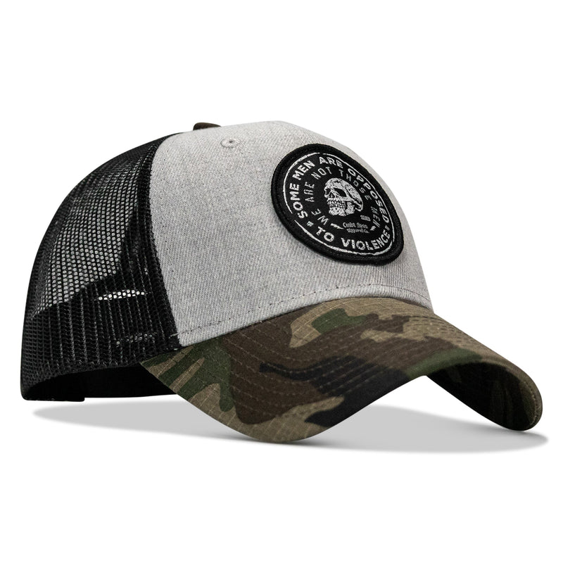 Load image into Gallery viewer, Some Men Are Opposed To Violence Patch Snapback Hat