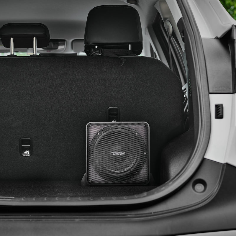 Load image into Gallery viewer, Dual 8" Loaded High End Aluminum Subwoofer Enclosure 300 Watts Rms