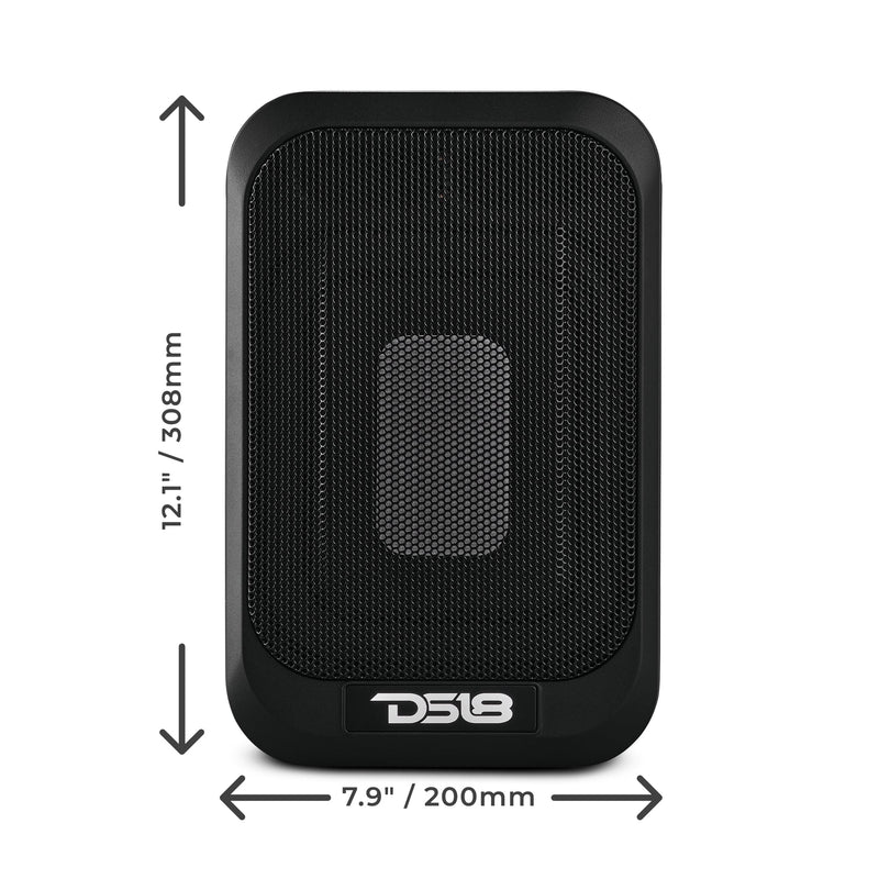 Load image into Gallery viewer, 7x9" Amplified UnderSeat Subwoofer with a 4x6 Radiator 230 Watts Max