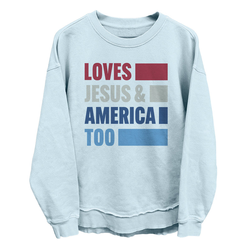 Load image into Gallery viewer, Loves Jesus & America Too Bold (Front)