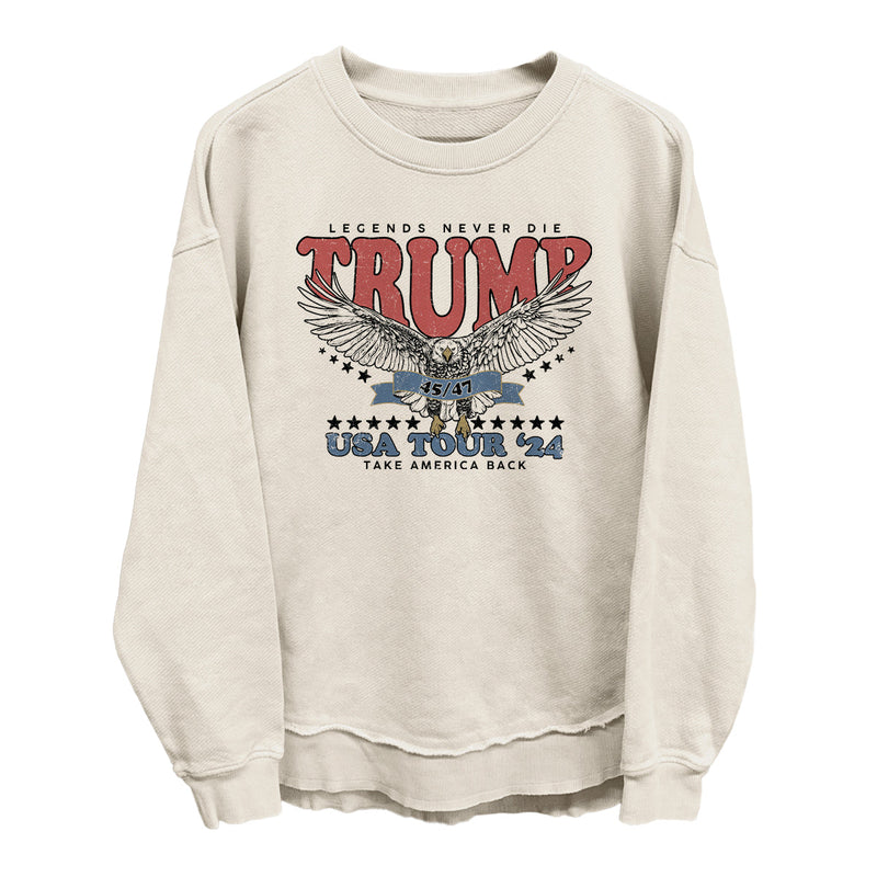Load image into Gallery viewer, Legends Never Die Trump USA Tour 2024 (Front)
