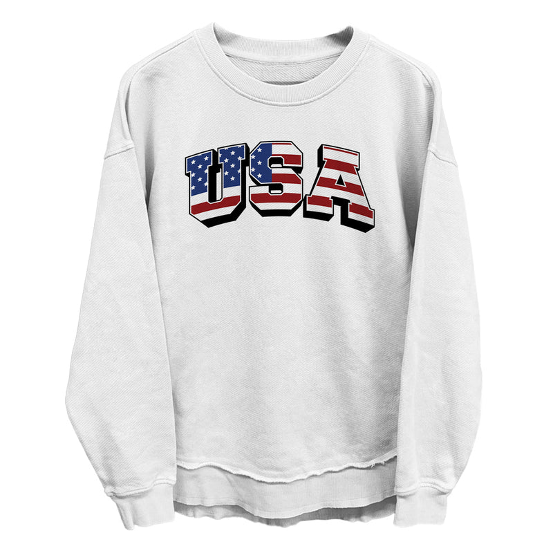 Load image into Gallery viewer, USA Flag Lettering (Front)